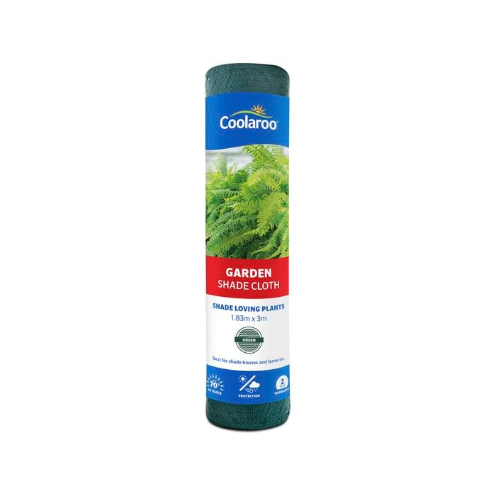 Coolaroo 1.83 x 3m Green Garden Shade Cloth – 70% UV block