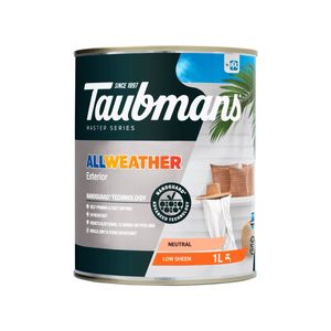 Taubmans 1L Neutral Low Sheen All Weather Exterior Paint