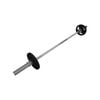 22kg - 180cm Olympic Barbell + Rubber Coated Weight Plate - 5kg x 2