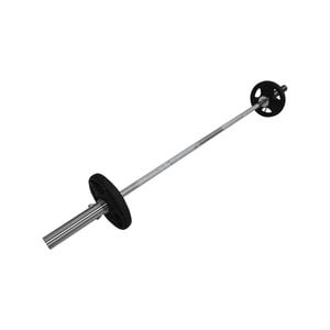 22kg - 180cm Olympic Barbell + Rubber Coated Weight Plate - 5kg x 2