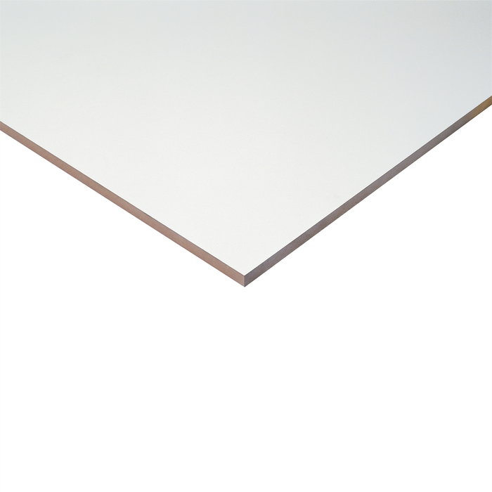 Trade Essentials 1200 x 12mm White Gloss Single Sided MDF
