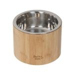 Baxter Bone Bamboo Elevated Pet Bowl Medium