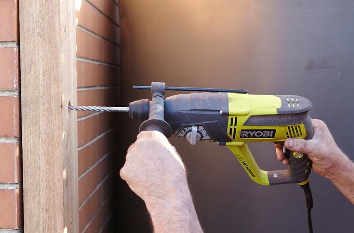 DIY Step Image - How to build a timber screen . Blob storage upload.