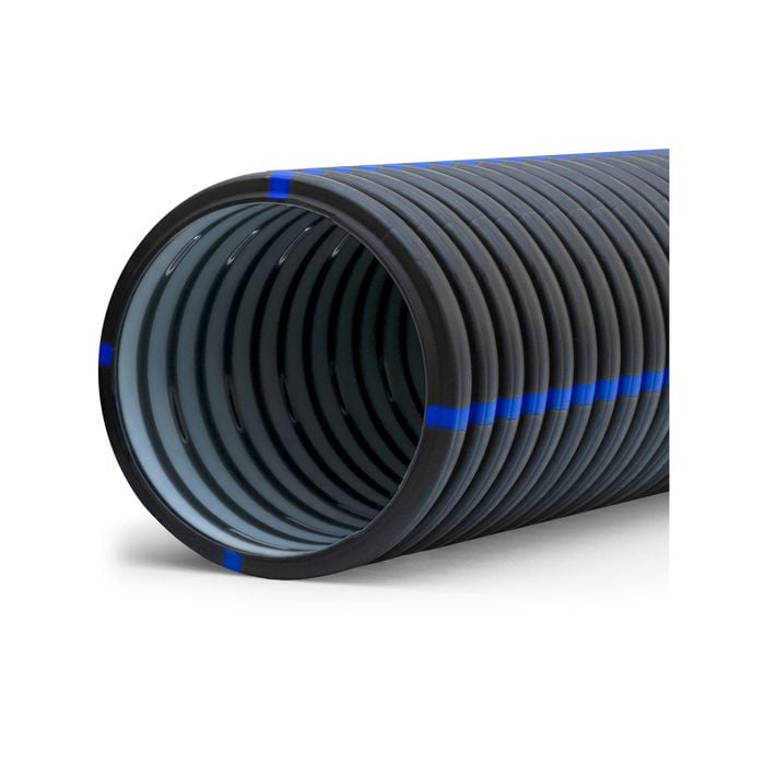 Marley 160mm x 45m Drainflo Corrugated Drainage Pipe Smooth Unpunched