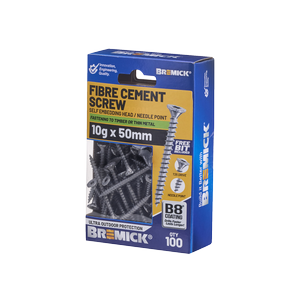 Bremick Fibre Cement Screw 10g x 50mm T25 B8 PK100