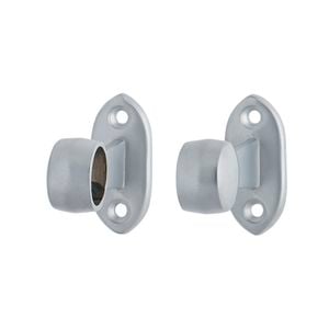 Miles Nelson 19mm Satin Chrome Towel Rail End Bracket