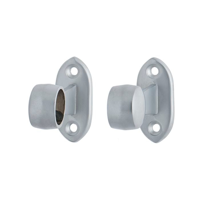 Miles Nelson 19mm Satin Chrome Towel Rail End Bracket