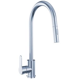 Mondella XpressFit Satin finish Stainless Steel Pull Out Mixer