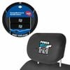 Port Adelaide Power Official Afl Steering Wheel Cover And Headrest Cover Combo