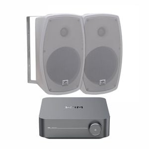 WiiM Cafe Background Music System Streaming Amp Outdoor Speakers