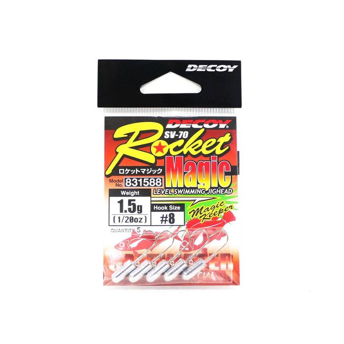 Decoy Rocket Magic SV70 Finesse Ajing Fishing Jig Head 1/20oz 8