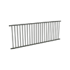 ProtectorAl 1201 - 2399 x 0900mm Woodland Grey Aluminium Garden Fence Panel Flat Top