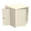 Build-a-Shed 1.5 x 2.3 x 2.0m Skillion Double Hinged Side Door Shed - Cream