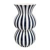 J.Elliot Home Arthur Stripe Flower Vase 15x15x28cm Navy