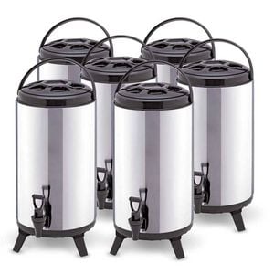 SOGA 6X 16L Portable Insulated Barrel Brew Pot with Dispenser