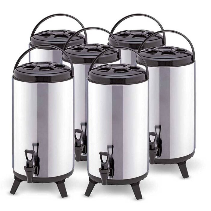 SOGA 6X 16L Portable Insulated Barrel Brew Pot with Dispenser