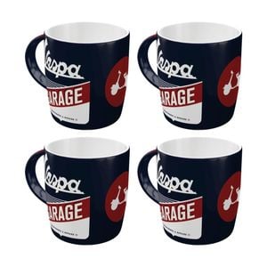 4x Nostalgic-art Ceramic Mug Retro Vespa Garage Design Dishwasher Safe 330ml