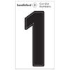 Sandleford Cut Out Numeral "1" 85mm Black Self Adhesive - 1