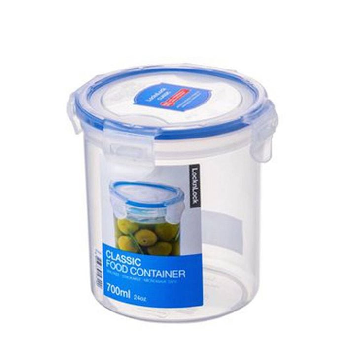 Locknlock 700ml Airtight Classic Round Food Container Storage Organiser Tall CLR