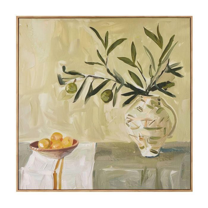 Amalfi Cecil Hand Painted Wall Art Multi-coloured 80x80x3.5cm