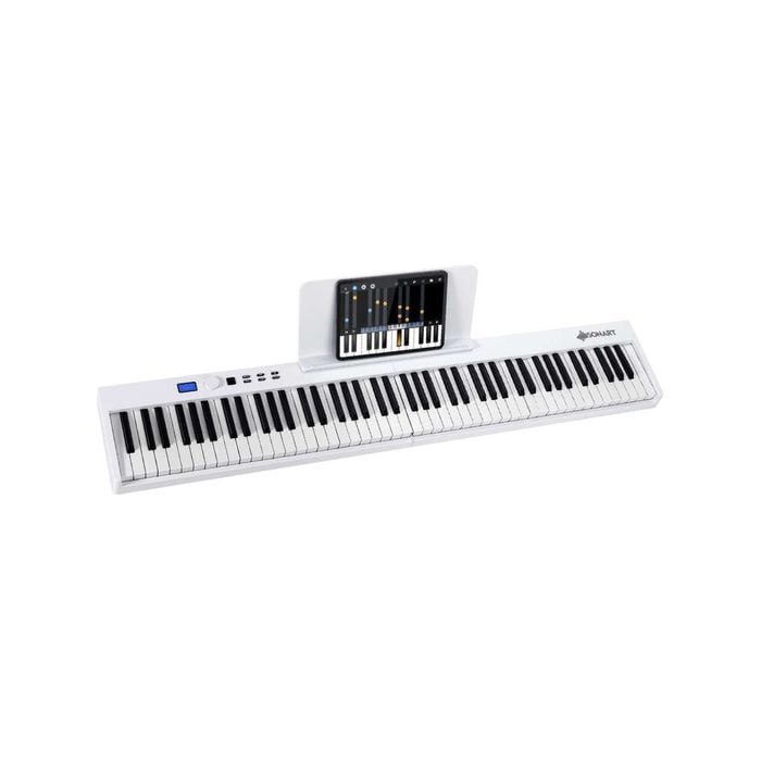 Costway 88-Key Electronic Keyboard Digital Piano w/Bluetooth, White