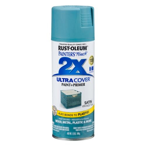RustOleum 340g Vintage Teal Satin 2X Ultra Cover Spray Paint