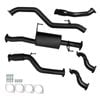 Ignite Exhausts Turbo Back For Isuzu Rc D-max 3l 3" Cat & Muffler Black Aluminised Steel