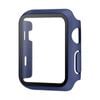 PC Full Cover Watch Case Tempered Screen Protector - For Apple iWatch 45mm (Blue)