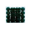 Catzon 48 Pcs Velvet Christmas Balls Flocked Shatterproof Baubles for Holiday Wedding Party-Green