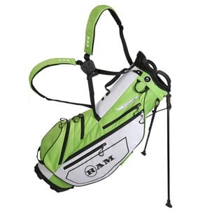 Ram Golf Fx Lightweight Golf Stand Carry Bag - Green/white