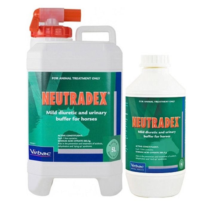 Virbac Neutradex Diuretic Acidosis Dehydration Horse Supplement 5L