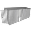 Build-A-Shed 1.2 x 4.5 x 2.0m Skillion Single Sliding Side Door Shed - Zinc