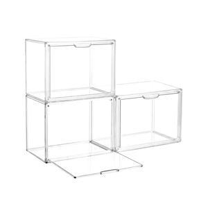 Artiss Clear Acrylic Display Case 3 Pack With Magnetic Door