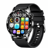 Smart Watch 1.38" Hd Bluetooth Call Waterproof Fitness Tracker For Android & Ios – Heart Rate Monitor Black Rubber