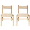 Sk Designer Living | Pack Of 2 | Replica Hans Wegner Ch36 Chair - Natural