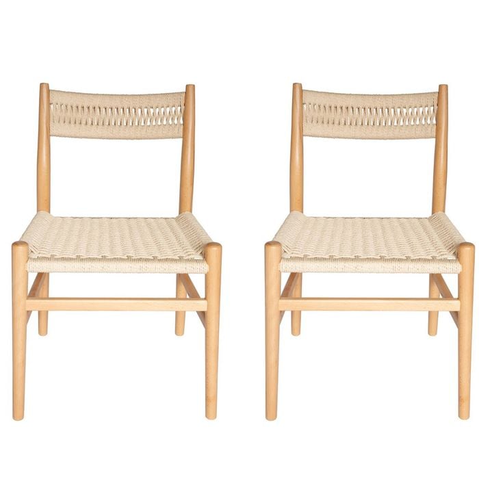 Sk Designer Living | Pack Of 2 | Replica Hans Wegner Ch36 Chair - Natural
