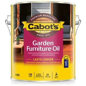 Cabot's 2L New Natural Water Based Garden Furniture Oil