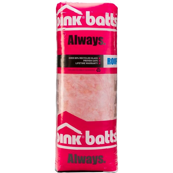 Pink® Batts® 3.7m2 Skillion R3.2 Glasswool Roof Insulation