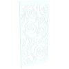 ProtectorAl 300-1200w x 1201-2400h Gloss White/Satin White Roses Unframed Composite Deco Panel