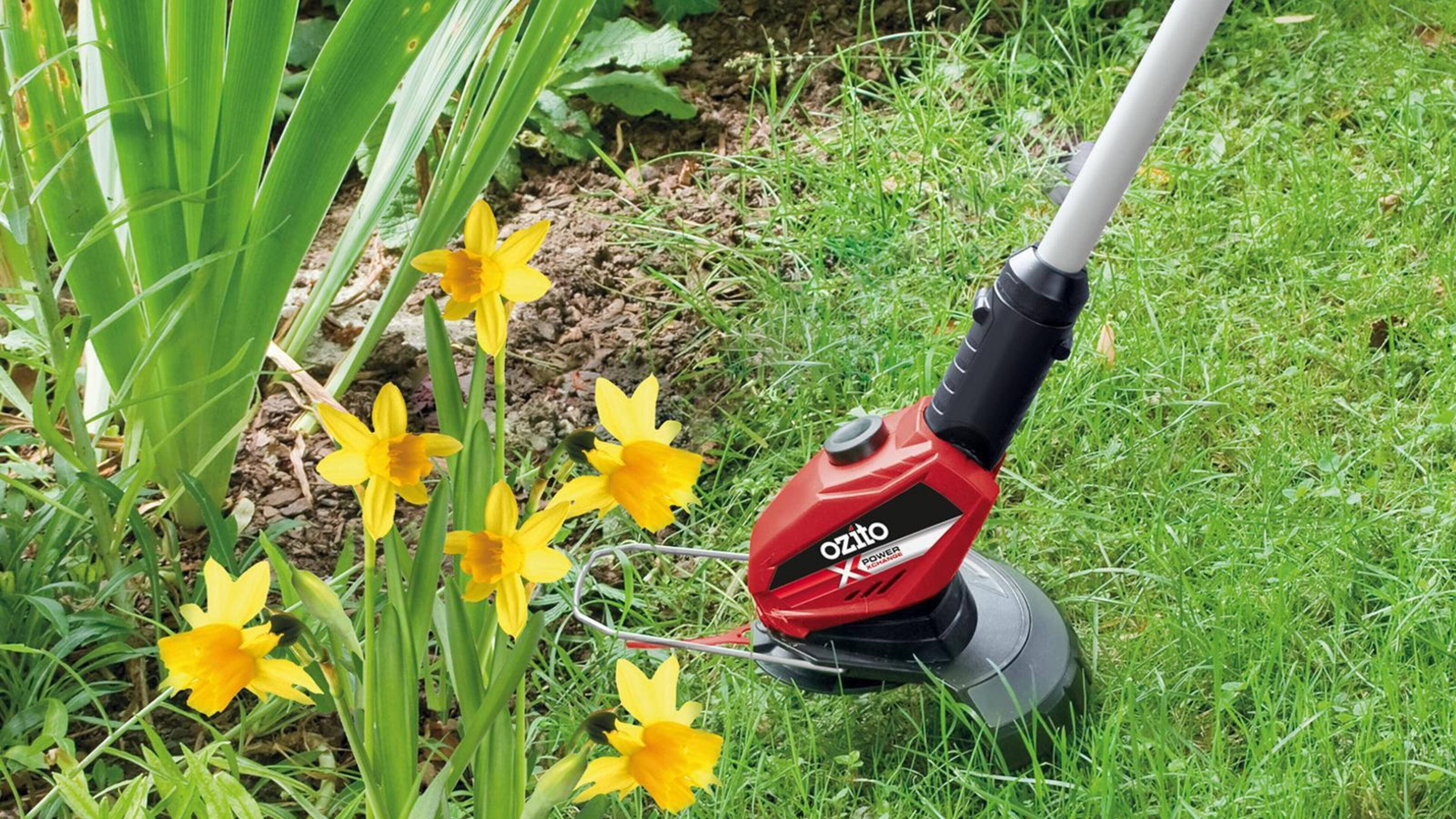 a grass trimmer