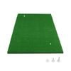 Costway 1x1.5M Golf Practice Mat Synthetic Turf w/3 Tees