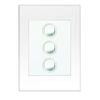 HPM VIVO 3 White Gang Wall Switch
