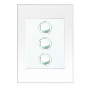 HPM VIVO 3 White Gang Wall Switch