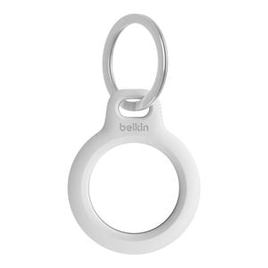 Belkin Secure Holder w/ Key Ring For Apple AirTag - White