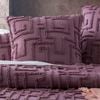Renee Taylor Riley Cotton Chenille Grape European Pillowcase