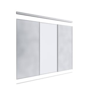 Lugna 2100 x 1801 - 2700mm 2 Mirror 1 Melamine 3 Door Combo Package