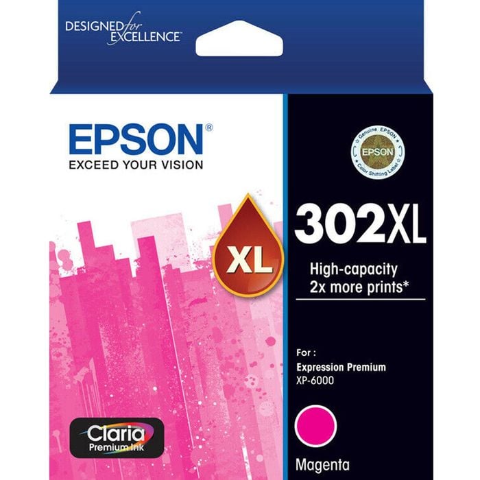 Epson GENUINE Original Epson 302XL Magenta Ink Cartridge Toner Claria Premium T01Y392