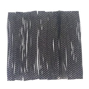 Artizan 22 Strand Silicon Skirting, Natural Black Silver, Qty 20