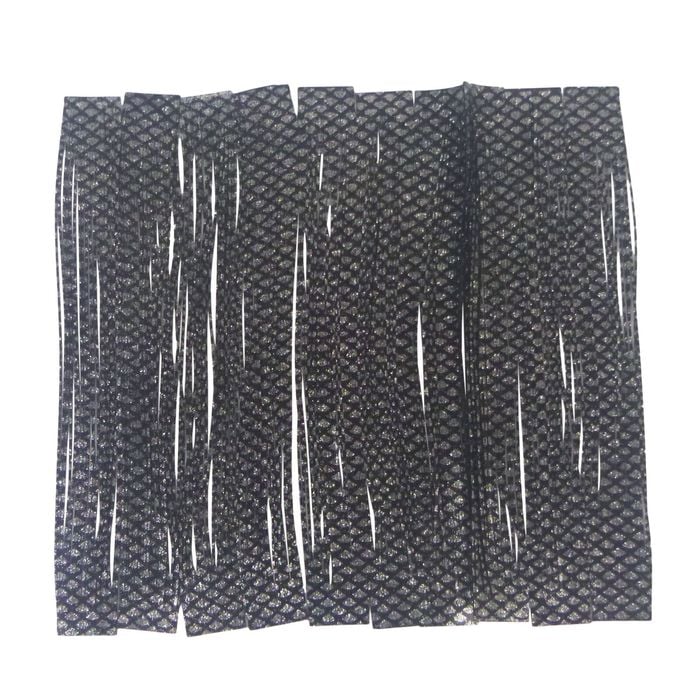 Artizan 22 Strand Silicon Skirting, Natural Black Silver, Qty 20
