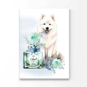 Perfume, Samoyed Dog Print 100% Australian Made 60 x 90cm (Acrylic)